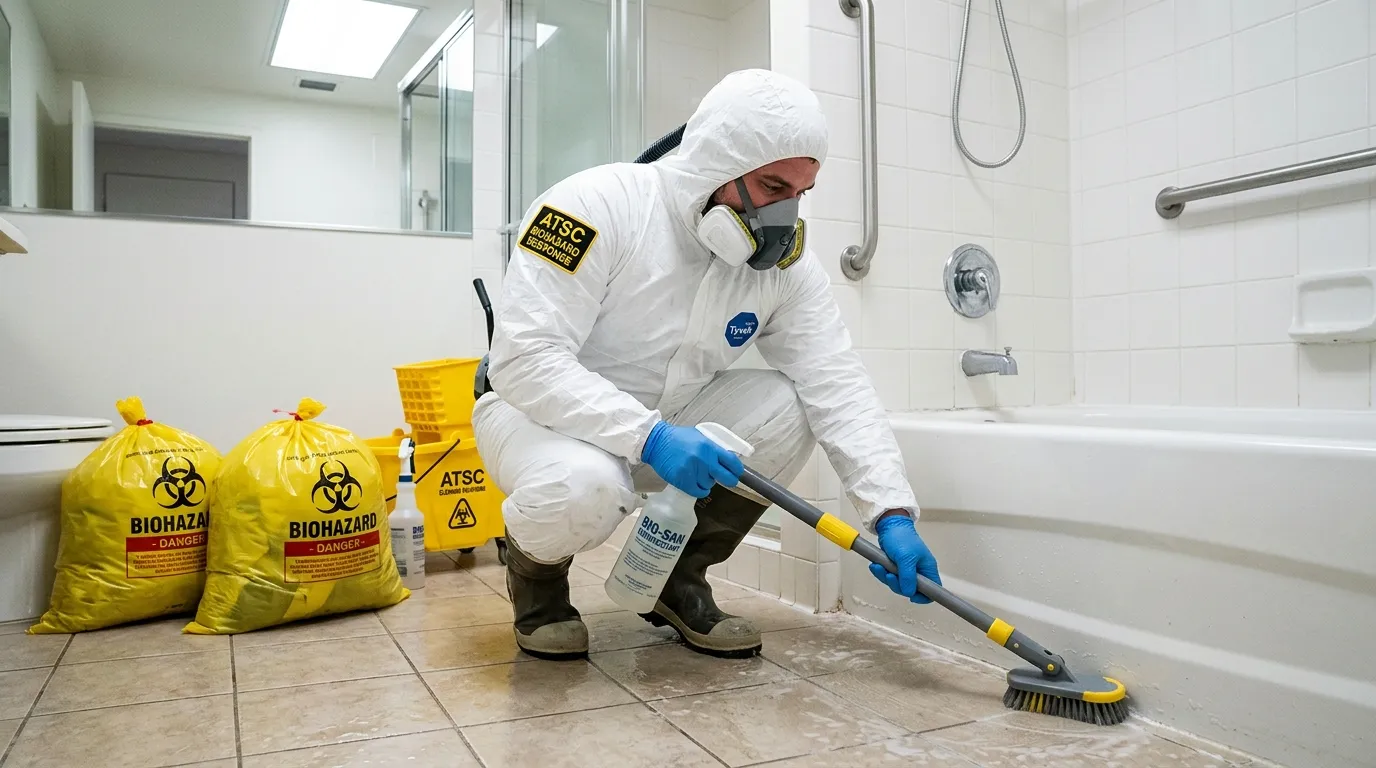 Decontamination equipment deployed for Blood Cleanup in Fairfax Station